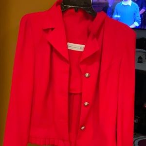 Pablo collection woman’s red suit new size8 made in Usa beautiful